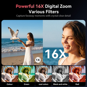 Nouvel appareil photo numérique compact 4K rose personnalisé avec zoom CCD 16x pour capture de sourires et vidéo, idéal pour la photographie instantanée - Product Image 5