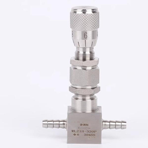 Raccord coudé GOGO en acier inoxydable 304 pour tuyau de 4/6/8/10/12/14 mm, régulateur de débit d'eau à aiguille - Product Image 2
