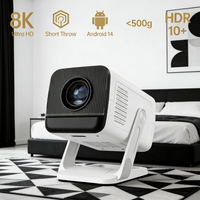 Projecteur LED LCD compact portable X1AQ |   Android 11 natif, prise en charge 720P/1080P/4K, vidéoprojecteur à courte focale pour chambre, camping, home cinéma