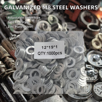 Galvanized M3-60 Oil Steel Flat Washers a Grade Zinc Plated Split Style Thin Washer 4mm Thickness