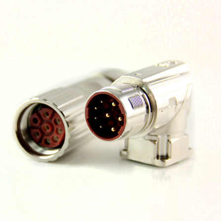 Servo motor encoder connector plug male M23 Encoder Connector 6 8 12 17 ...