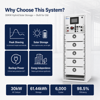 Système d'énergie solaire complet hors réseau ESS Energy Storage 128 kWh 225 kWh pour usage industriel et commercial avec batterie