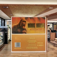Boîte à miel en papier mat laminé brillant écologique Vip King Honey Mix pour l'emballage de barres chocolatées en feuille d'or