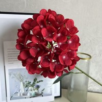 Super Star Hochwertige Künstliche Hortensien Große Einzelne Kunstblume Weiß Handgefertigt Umweltfreundlich für Weihnachten