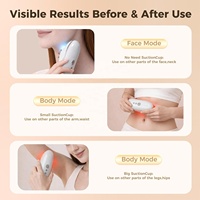 Nouvelle ventouse électrique sans fil 2-en-1 portable USB pour brûler la graisse abdominale, amincir le visage et sculpter le corps, anti-cellulite
