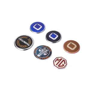 Customized Electroplating Waterproof Luxury Chrome Abs Plastic Car Logo Badge Emblems For Car Body Decal