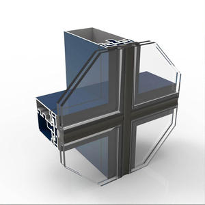 Muro cortina de vidrio LML, rascacielos unificado comercial personalizado, sistema de ventanas de aluminio, pared de vidrio AS - Product Image 4