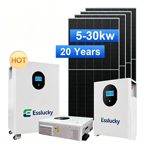 Système solaire photovoltaïque pour toiture, maison, 3KW, 5KW, 10KW, 12KW, 20KW, 30KW, 40KW, 50KW, panneaux, batterie au lithium, kit d'énergie hybride - Product Image 6