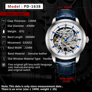 Reloj mecánico con bloqueo de velcro, 1638 - Product Image 3