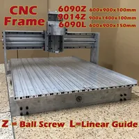 Nouvelle machine CNC LY DIY avec vis à billes et guide linéaire 6090 9014, kit de cadre pour routeur à bois, tour, graveur, machine de gravure, perçage et fraisage