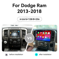 Reproductor de DVD para Auto MOOKAKA de 13.1 Pulgadas con Carplay, Android 15 para Dodge Ram 2013-2018, Navegación GPS, Radio, Reproductor Multimedia, Grabadora