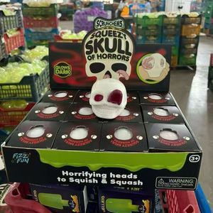 Juguete Blandito de Calavera de Terror de Halloween, Juguete Sensorial de Compresión de Subida Lenta para Aliviar el Estrés, Regalos de Halloween para Adultos - Product Image 2