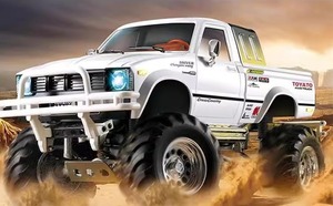 Camionnette RC 4x4 HG P407 1/10 blanche, transmission 3 vitesses, châssis métallique, carrosserie ABS rigide, RTR, crawler à couple élevé <span class=keywords><strong>pour</strong></span> adulte - Product Image 4
