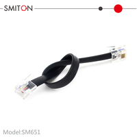 Câbles de rallonge téléphonique intérieurs 6P6C RJ11/RJ12, câble plat en cuivre, fiches côté droit, gaine PVC, plusieurs longueurs