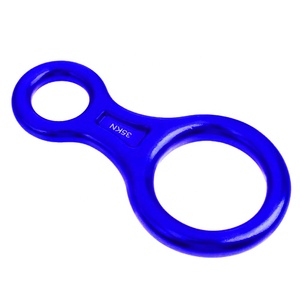 Rock Climbing Carabiner 8 Shape JIGGING Descender figur aluminium, perangkat <span class=keywords><strong>Belay</strong></span> 35kn delapan cincin peralatan Downhill - Product Image 5