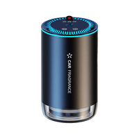 Diffuseur de purificateur d'air de tableau de bord moderne, éclairage d'ambiance, parfums agréables, lumières célestes, porte-gobelet, désodorisant de voiture, aromathérapie