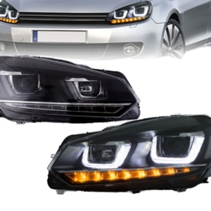 ไฟหน้า LED สำหรับ2008-2011 2012 2013สำหรับ VW Golf VI Mk6 Golf 6 Sequential สัญญาณไฟเลี้ยว - Product Image 4