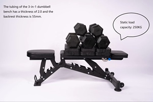 Banco de Pesas Ajustable y Plegable <span class=keywords><strong>para</strong></span> Ejercicios de Gimnasio, Equipo de Fitness al por Mayor - Product Image 3