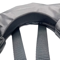 Gilet de sauvetage gonflable manuel à ballon unique 150N Flottabilité Gilet de sauvetage Équipement de sauvetage en mer Gilet de sauvetage pour adultes (Rouge)