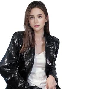 Nuevo Abrigo de Lentejuelas de Moda para Mujer, Traje Casual para Fiesta - Product Image 3