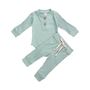 Для новорожденных комплекты одежды для малышей от 0 до 3 месяцев, комплект одежды для маленьких мальчиков и девочек, Хлопковые вязаные комплекты костюмов для маленьких мальчиков на осень-весну комплект одежды 2022