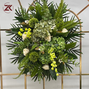 ZKAI Élégante Composition Florale Artificielle en Soie <span class=keywords><strong>pour</strong></span> Cercueil, Arrangement Funéraire <span class=keywords><strong>pour</strong></span> Hommage Commémoratif, Décoration de Cercueil et de Maison - Product Image 1