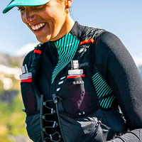 Gilet de course personnalisé avec logo, gourde souple intégrée 10L, ergonomique, pour activités de plein air, cyclisme, trail running, avec poches sécurisées