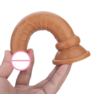 Реалистичный фаллоимитатор из ПВХ для стимуляции точки G, мягкий силиконовый дилдо с присоской, очень большой, для женского удовольствия - Product Image 2