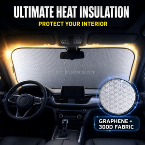 Pare-soleil de voiture pliable anti-UV et isolant thermique pour pare-brise avant – Protection intérieure de la voiture - Product Image 1