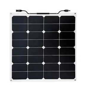 Small 50W Monocrystalline Flexible Solar Panel for Car Roof RV Caravan Photovoltaic Panel from China