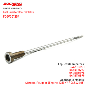 Ensemble de soupape de commande d'injecteur Common Rail F00VC01354 pour injecteur Bosch 0445110281 0445110297 0445110898, pièces de moteur diesel - Product Image 1