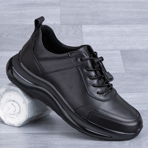 <span class=keywords><strong>Scarpe</strong></span> Casual in Vera Pelle per <span class=keywords><strong>Uomo</strong></span>, Sneakers in Pelle di Vacchetta di Prima Qualità, Foderate in Pile per l'Inverno, <span class=keywords><strong>Calde</strong></span> e Morbide con Suola Flessibile - Product Image 1