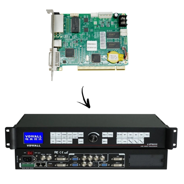 VDWALL LVP605+Novasta MSD300 LED Video Processor and LED Card