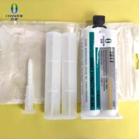 Lem Epoxy Dua Komponen Transparan Chandor DIY 50ml 1811, Perekat Super Serbaguna 5 Menit 3-in-1 untuk Penggunaan Rumah & Pengemasan