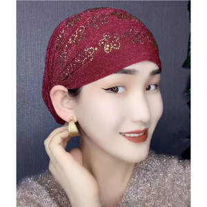 2022 Neues Design Muslimische Frau Stirnband Turban Hut Mode Muslim Hijab Hut - Product Image 3