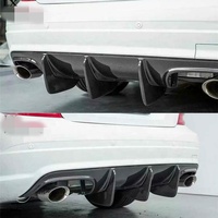 Lame de pare-choc arrière en fiber de carbone, protection pour voiture, Mercedes Benz classe C, W204 C63 AMG, C200 C300, 2007 — 2011