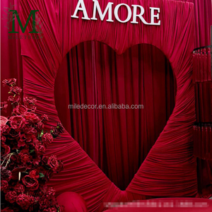 Marco de Metal para Fotomatón con Diseño de Corazón Rojo Romántico, Accesorios para Fiestas, Decoración para Eventos y Bodas - Product Image 4