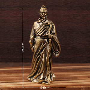 Brass Hua Tuo Figurine <b>Small</b> Craft <b>Ornament</b> For Home Office Tabletop Decor - Product Image 4