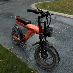 Vélo de route électrique JANSNO X90, moteur à moyeu arrière 48V 25Ah, batterie au lithium 7 vitesses, cadre en acier, vélo électrique à pneus larges de 16 pouces pour adultes/adolescents - Product Image 1