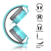 OEM vente en gros casque filaire professionnel sur l'oreille écouteurs antibruit pour les jeux et la musique casque d'ordinateur