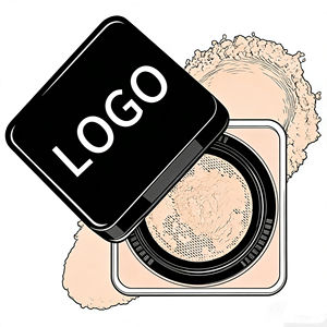 Crème correctrice minérale multicouche transparente anti-brillance, effet maquillage naturel. Compact de maquillage style application épaisse. - Product Image 2