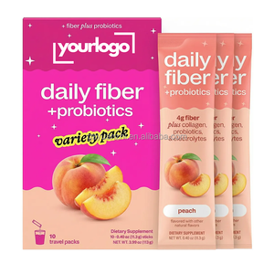 Suplemento Diario de Fibra en Sobres Individuales con Colágeno, Probióticos y Electrolitos - Product Image 1