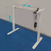 Mécanisme de levage à moteur unique Bureau debout électrique pour une utilisation de bureau Hauteur réglable en 2 étapes Largeur Convertible Design Moderne