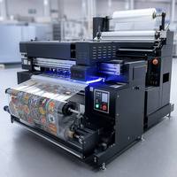 Machine d'impression d'autocollants UV DTF haute vitesse avec têtes d'impression de précision et laminage automatique pour cadeaux personnalisés