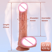 App Control Télécommande Stretch Swing Gode Réaliste Vibrant pour Femmes Poussée Chauffage Vibrateur Godes Adult Sex Toys
