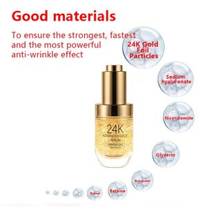 Ácido hialurónico de cobre azul para esencia con 2 láminas de oro para uso doméstico, beneficios hidratantes para reducir los poros para <span class=keywords><strong>Fac</strong></span> - Product Image 3