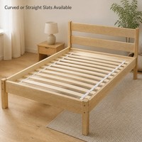 Lattes de lit en bois de remplacement pour cadre de lit, support de matelas, support central, espacement de 3 pouces, tailles Queen et King