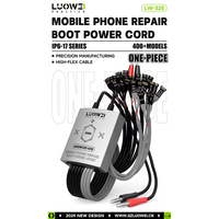 Cable de Alimentación para Arranque de Teléfono LUOWEI LW-325 para iPhone 6-17 Pro Max y Más de 400 Modelos Android, Herramienta de Reparación de Placa Base, Cable de Prueba