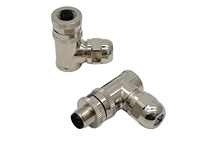 Connecteur mâle Baymrs M12 Profinet IP67 étanche 4P, matériau de contact en cuivre droit pour connexions de fils