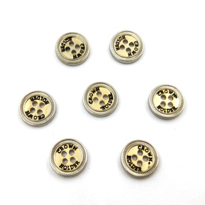 Tùy Chỉnh 4 Lỗ Kẽm Hợp Kim Áo Nút 11.5Mm Kim Loại Nút Tùy Chỉnh Biểu Tượng Tia Laser - Product Image 2